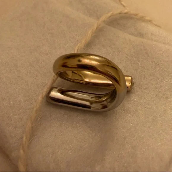 DEMARSON
Ana Two-tone Ring in 12kt Gold-plated Brass - Picture 6 of 10